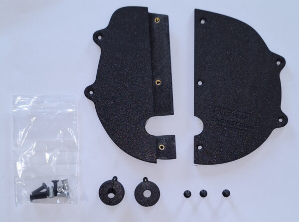 Classic Mini Bulkhead Firewall Blanking Plate With Grommets And Fasteners 1 hole version - Bild 2